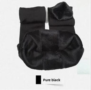 Fleece-Lined One-Piece Pants Thickened Leggings mutualdropshopping