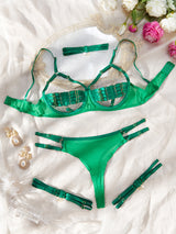 Sexy Uniform Underwear Four-piece Set