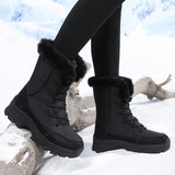 Women'S High-Top Velvet Boots