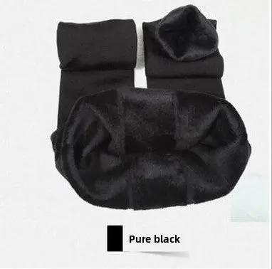 Fleece-Lined One-Piece Pants Thickened Leggings mutualdropshopping