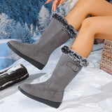 Thick Fleece-Lined Snow Boots